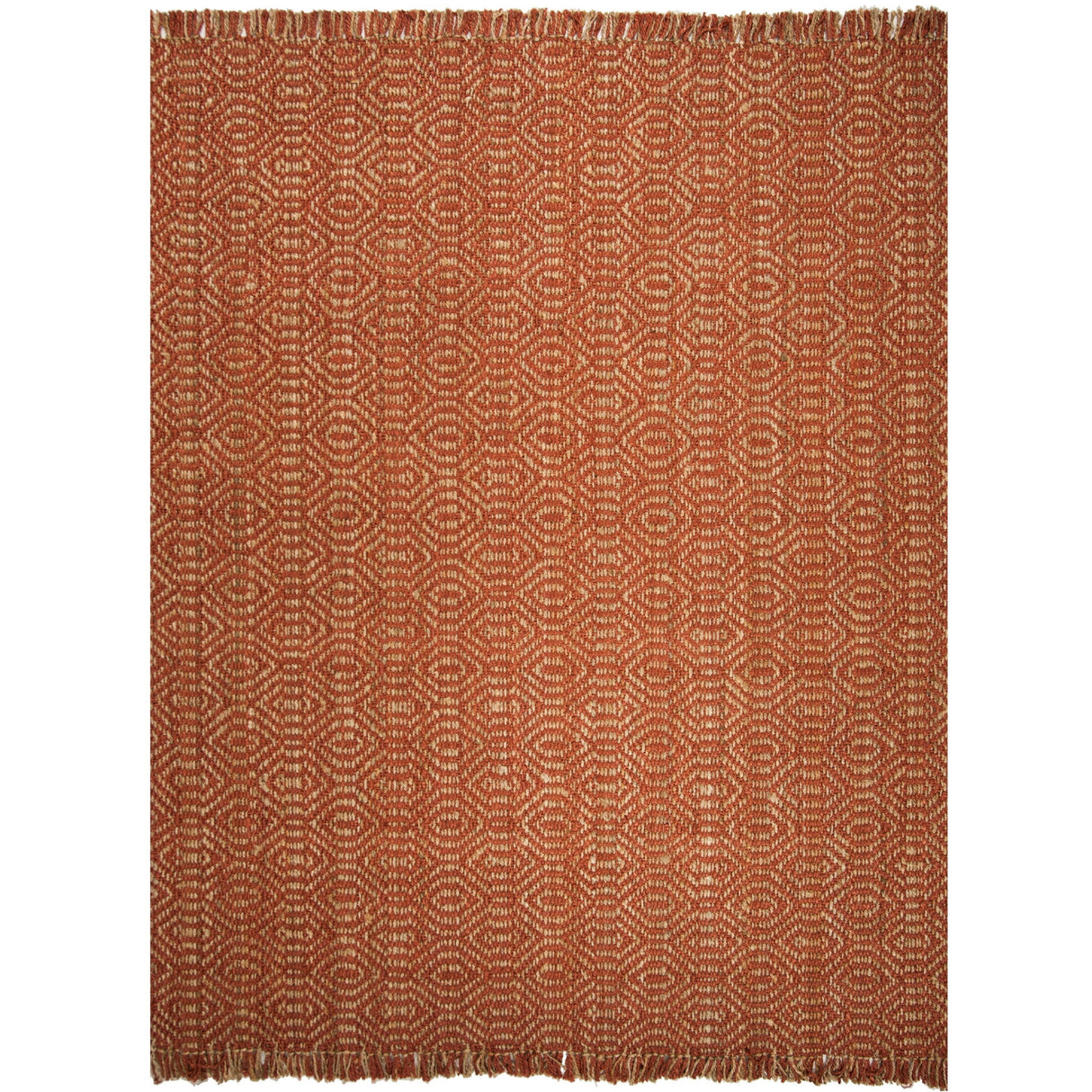 Natural Fiber Linden Geometric Jute Area Rug