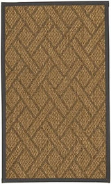 Natural Area Rugs 100% Natural Fiber Handmade Shanghai, Brown/Multi Sisal Rug