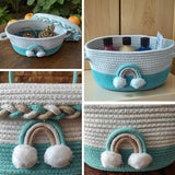 Cute Jute Basket with Lid Storage | Designer Baskets | Storage/Shelves Baskets