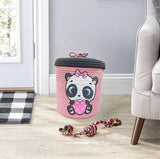 Basket with Beautiful Characters - Rope Storage Basket for Baby Diaper,Panda