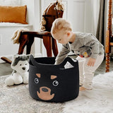 Cute Fox Basket, Baby Nursery Basket for Toys