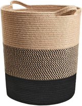 Basket Hamper For Dirty Clothes Woven Jute Storage Basket For Blanket