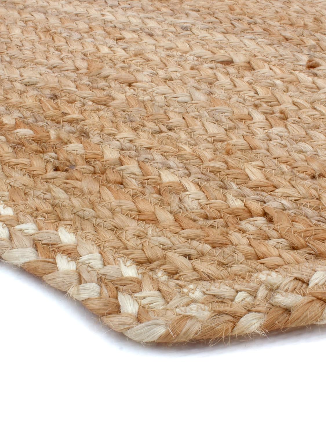 Hand Woven Braided Carpet Rugs Round Traditional Design