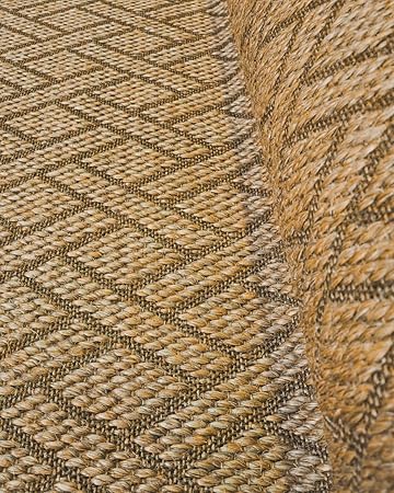 Natural Area Rugs 100% Natural Fiber Handmade Shanghai, Brown/Multi Sisal Rug