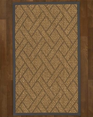 Natural Area Rugs 100% Natural Fiber Handmade Shanghai, Brown/Multi Sisal Rug