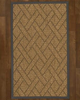 Natural Area Rugs 100% Natural Fiber Handmade Shanghai, Brown/Multi Sisal Rug