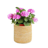 Braided Cotton Baskets | Storage Bins Organizer | Laundry, Toys & Planter Basket