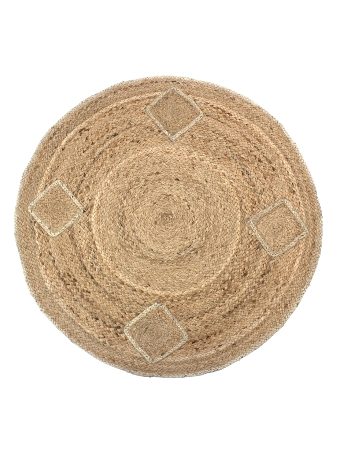 Hand Woven Braided Carpet Rugs|Round Traditional Design