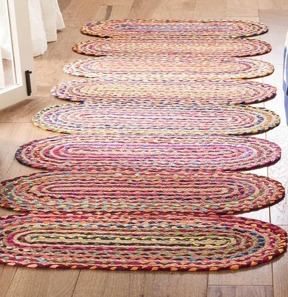 Modern Braided Jute Carpet for Hall, Bedroom, Guest Room, Dining Room