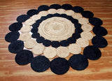 Handmade Round Jute Rug, Natural Jute Area Rug