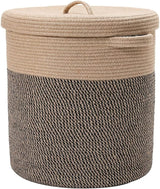 Cotton Rope Storage Baskets, Laundry Hamper, Cloth Bin, for Clothes Towels Blankets