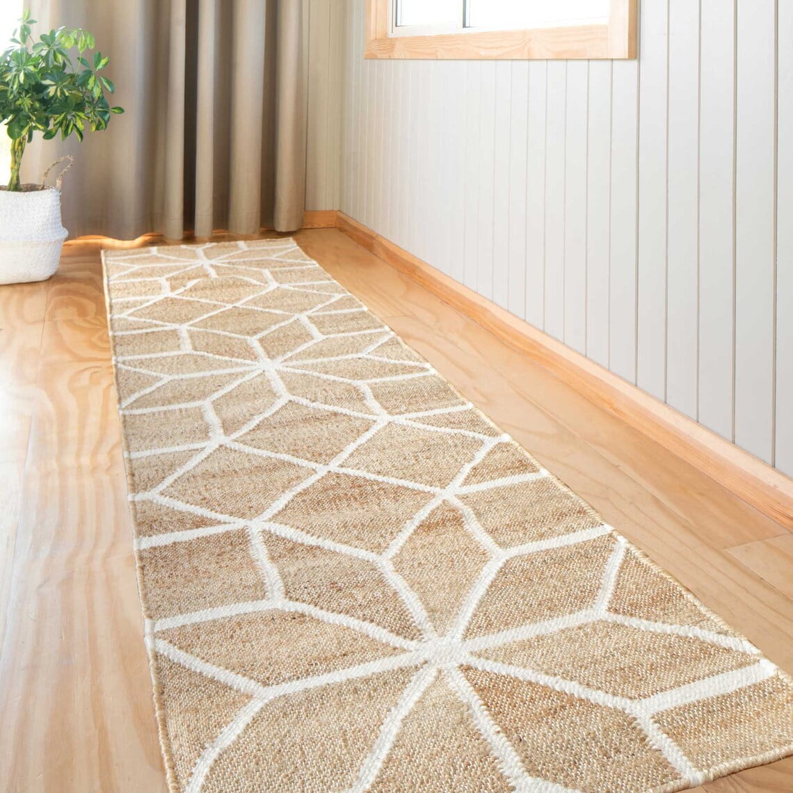 Braided Area Jute Rug Hand tuft Rug For Living Room, Bedroom