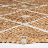 Natural Diamond Handbraided Carpet Rug