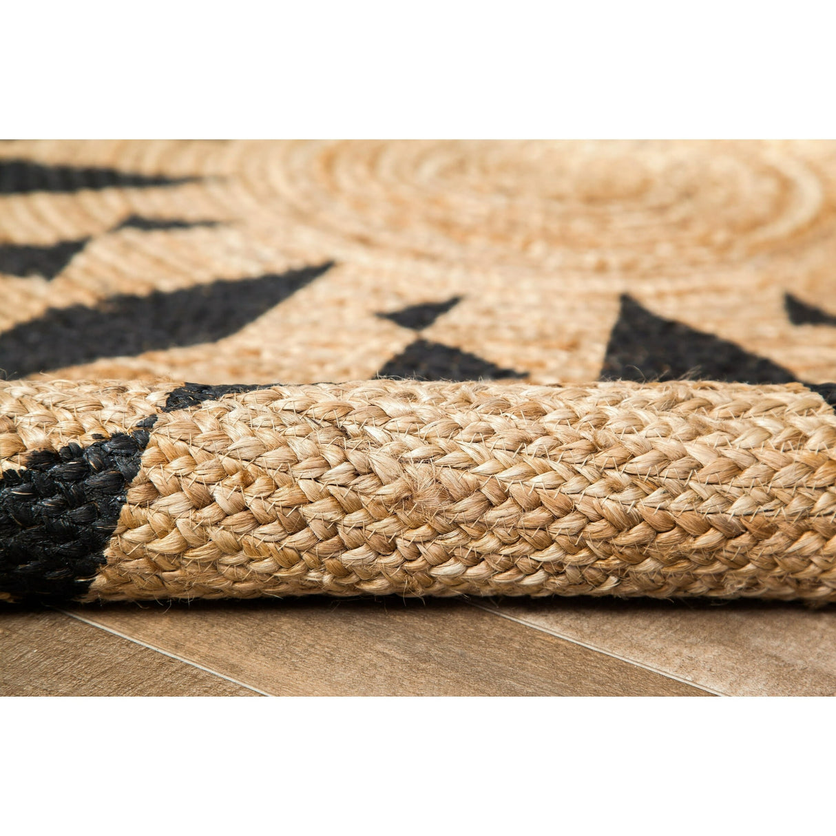 Handmade Natural Jute Braided Round Rug