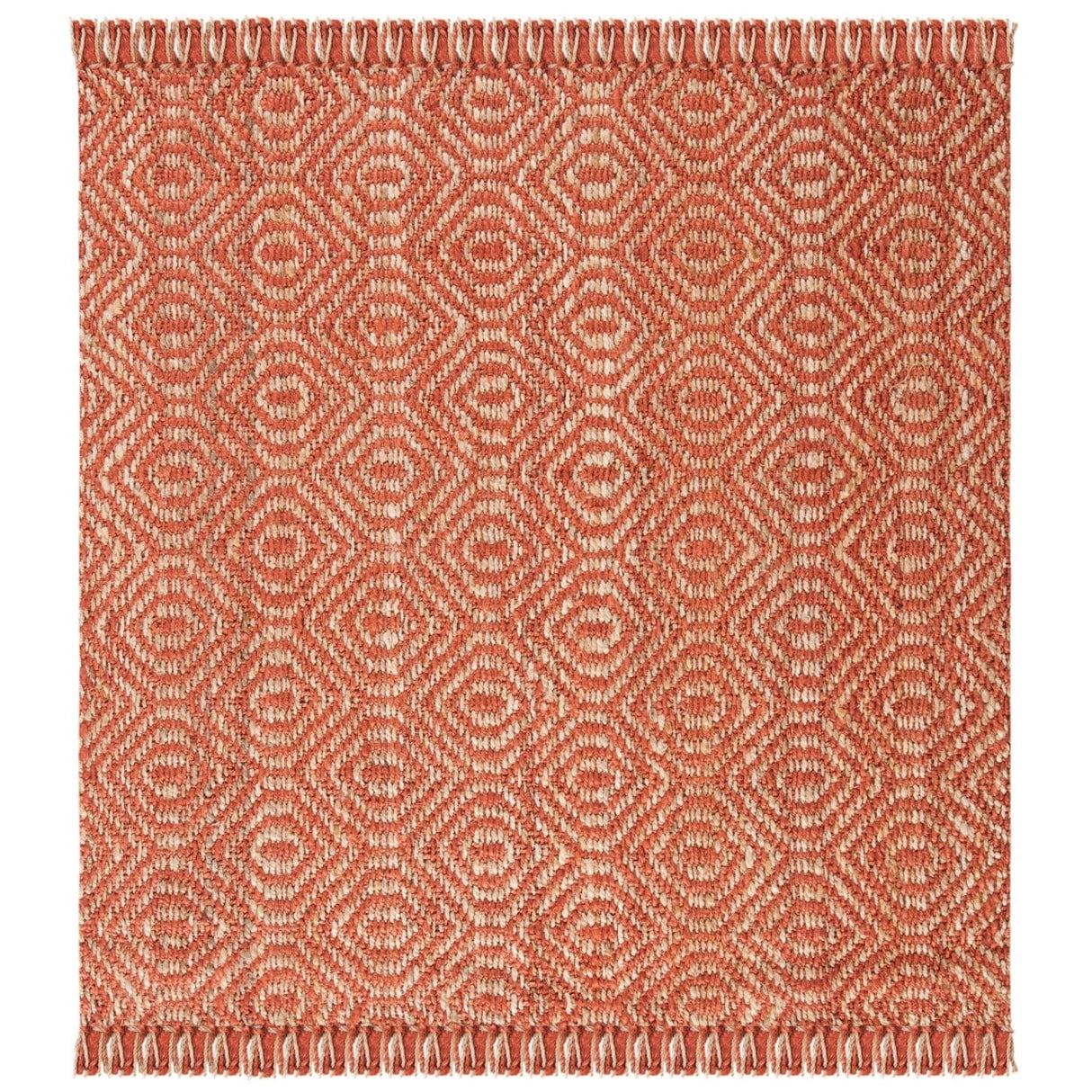 Natural Fiber Linden Geometric Jute Area Rug