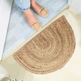 Half Round Door Mat Non-Slip Durable Door Mats Welcome Entrance Way Rug| Half Circle Rugs for Home