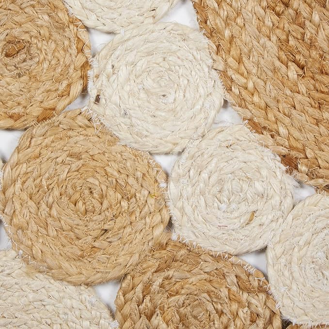 Handmade Round Jute Rug, Natural Jute Area Rug