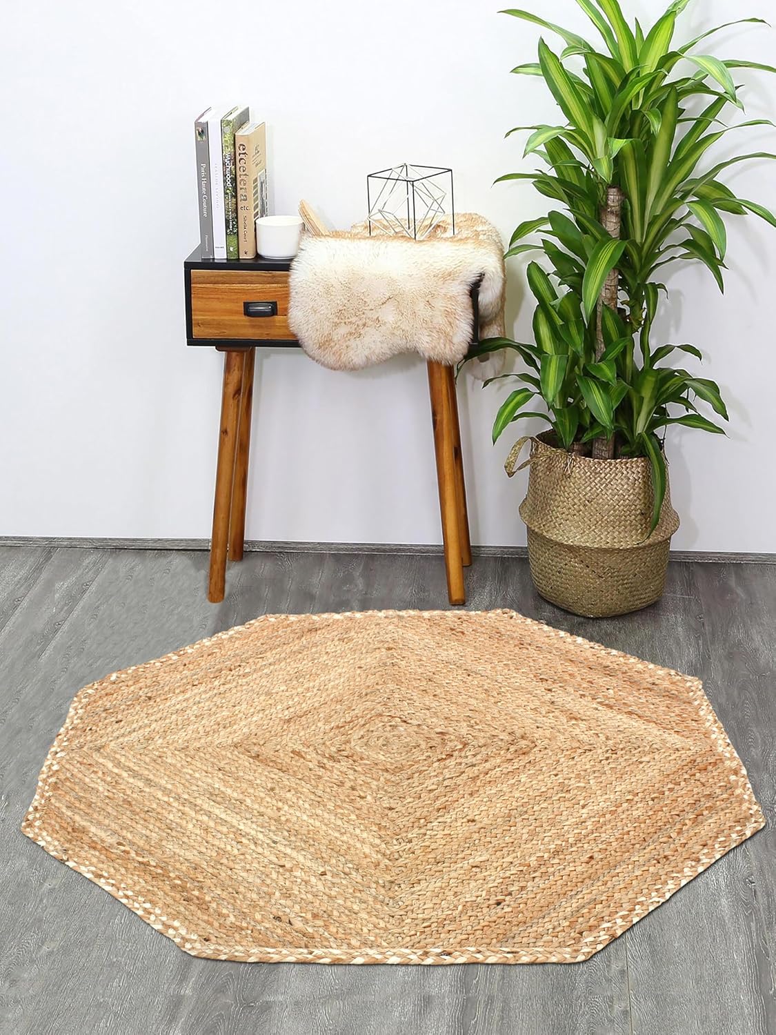 Hand Woven Braided Carpet Rugs|Round Traditional Design