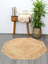 Hand Woven Braided Carpet Rugs Round Traditional Design