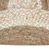 Hand Woven Braided Carpet Rugs|Round Traditional Design Jute Door mat|Mat for Bedroom