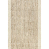 Ivory Classic Striped Border Jute Area Rug