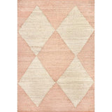 Diamond Jute Area Rug, Neutral Rug Living Room Rug Entryway Hallway Kitchen