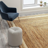 Jute Rug Handwoven Natural Braided Carpets for Bedroom Living Room Dining Room