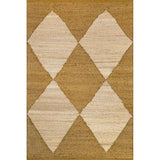 Diamond Jute Area Rug, Neutral Rug Living Room Rug Entryway Hallway Kitchen