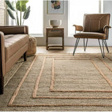 Braided Area Jute Rug Hand tuft Rug For Living Room, Bedroom, Hallway