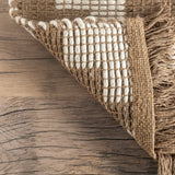 Bohmeian Hemp Jute Fringe Area Rug