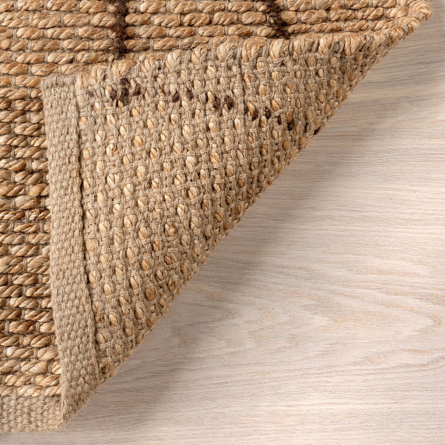 Natural Jute Area Rug, Hand Braided Hemp Rug