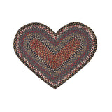 Home Indoor Decorative Jute Heart Rug