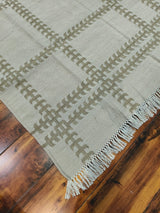 Unique Design Cotton Wool Rug, Handmade Modern Kilim Woven Rug