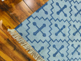 Unique Design Cotton Wool Rug, Handmade Modern Kilim Woven Rug