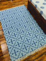 Unique Design Cotton Wool Rug, Handmade Modern Kilim Woven Rug