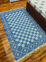 Unique Design Cotton Wool Rug, Handmade Modern Kilim Woven Rug