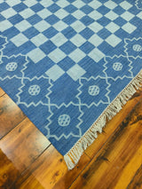 Unique Design Cotton Wool Rug, Handmade Modern Kilim Woven Rug