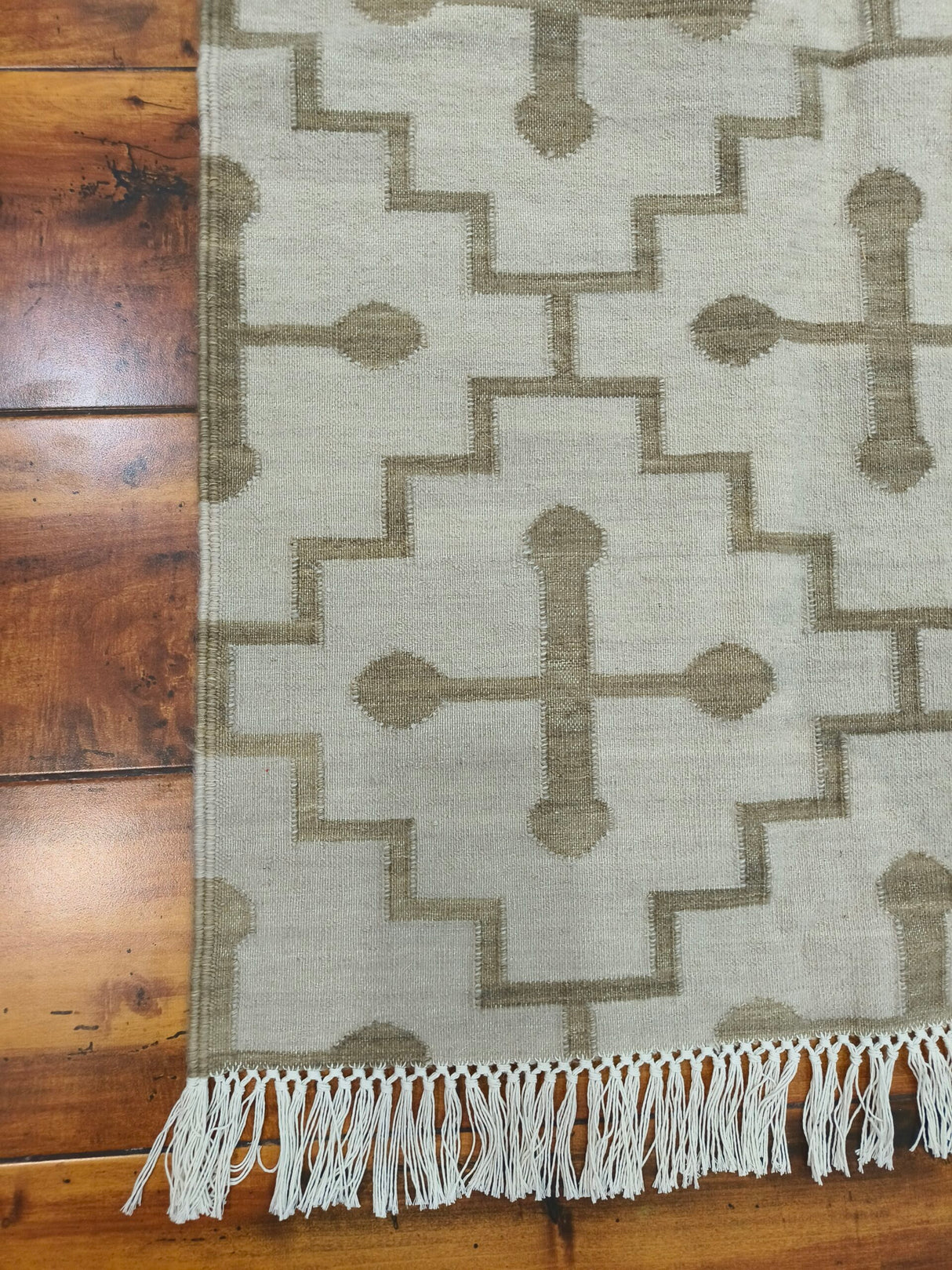 Unique Design Cotton Wool Rug, Handmade Modern Kilim Woven Rug