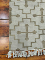 Unique Design Cotton Wool Rug, Handmade Modern Kilim Woven Rug