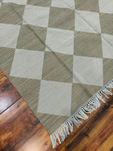 Unique Design Cotton Wool Rug, Handmade Modern Kilim Woven Rug