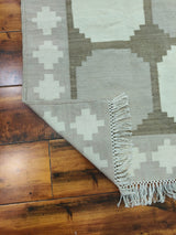 Unique Design Cotton Wool Rug, Handmade Modern Kilim Woven Rug