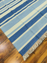 Unique Design Cotton Wool Rug, Handmade Modern Kilim Woven Rug