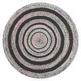 Flora Braided Bohemian Coastal Round Jute Area Rug