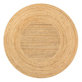 Two-Tone Jute Hippy Circle Area Rug