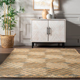 Diamond Jute Area Rug, Neutral Rug Living Room Rug