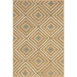 Diamond Jute Area Rug, Neutral Rug Living Room Rug