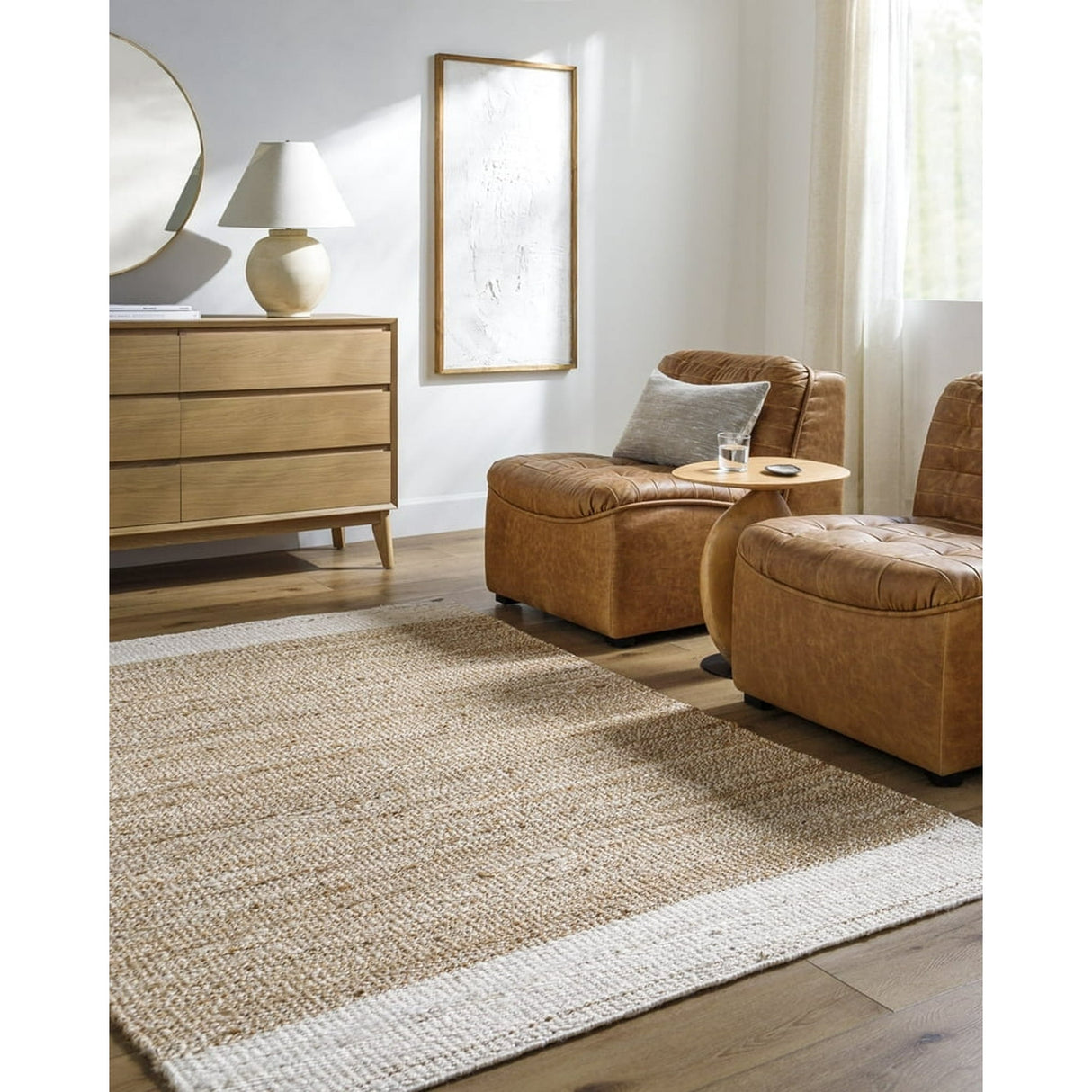 Beautiful Home And Living Room Décor Jute Rug