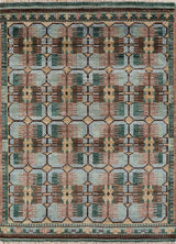 Savana Graphite/Hunter Green Hand Knotted Rugs