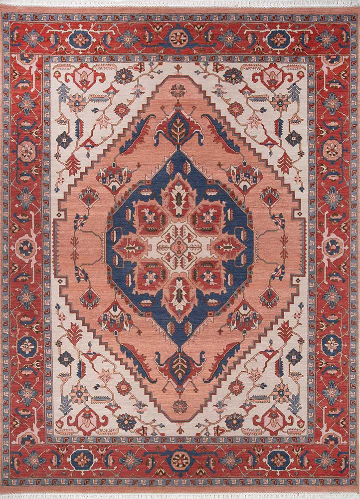 Savana Light Coral/Russet High-Quality Hand Knotted Rugs