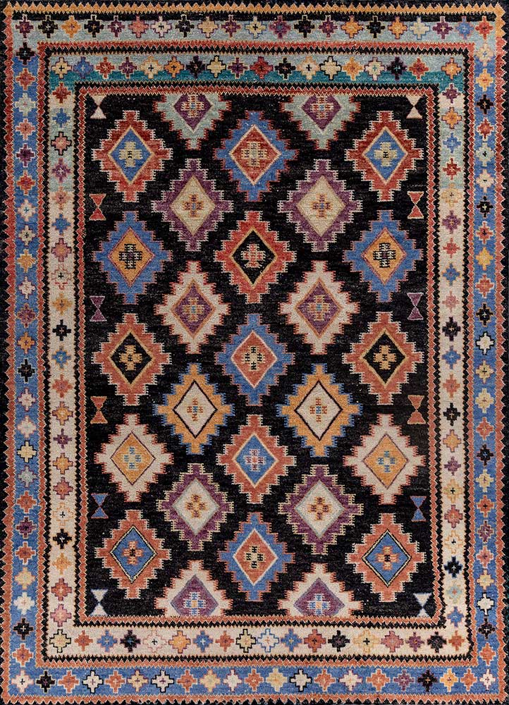 Savana Ebony/Russet Hand Knotted Ethical Rugs